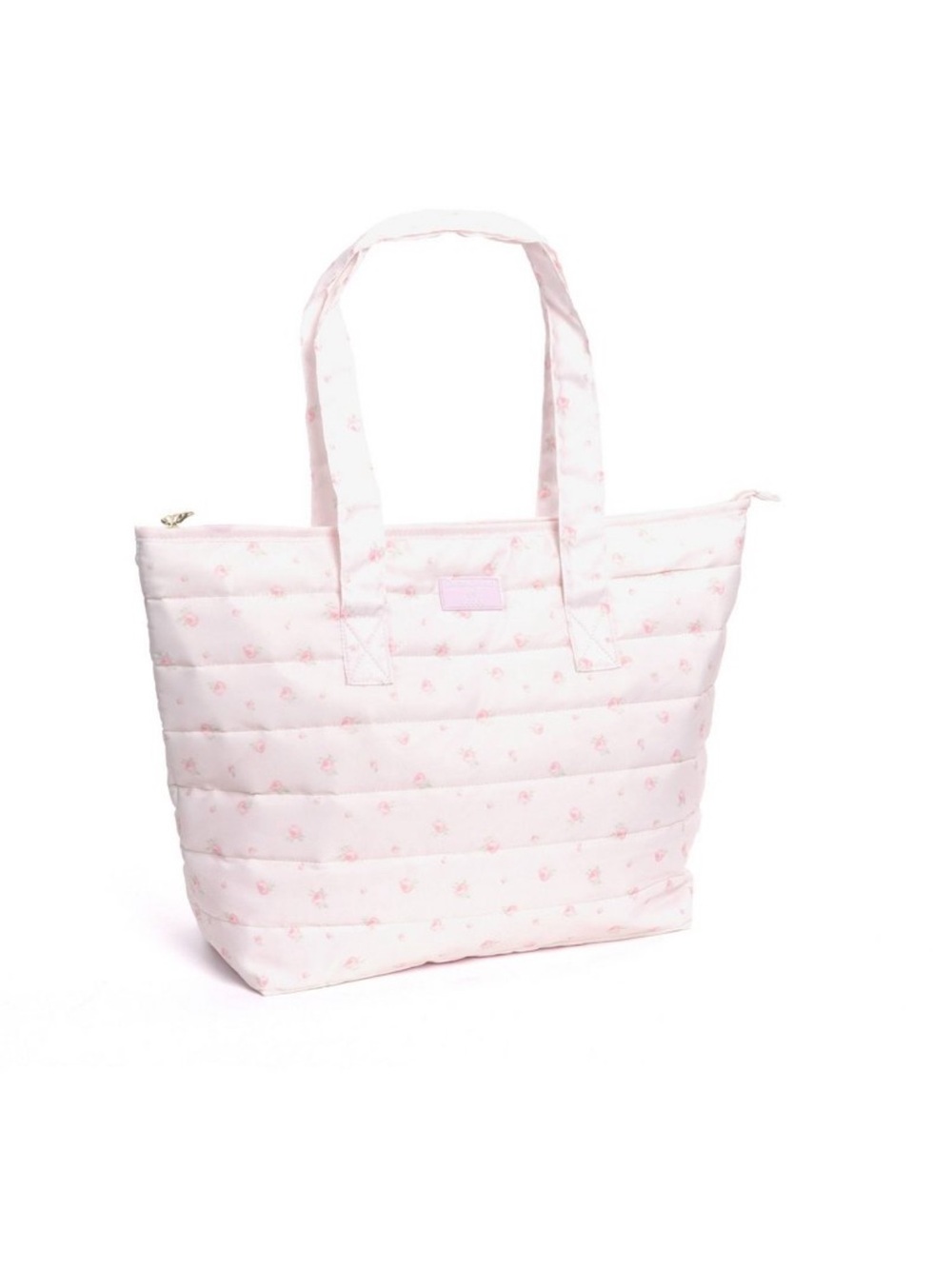 🎀New LoveShackFancy Pale Pink Quilted Tote Ballet Bloom